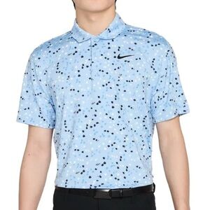 Nike Dri-FIT Floral Golf Tour Polo Shirt Blue DX6089-422 Mens XL NEW